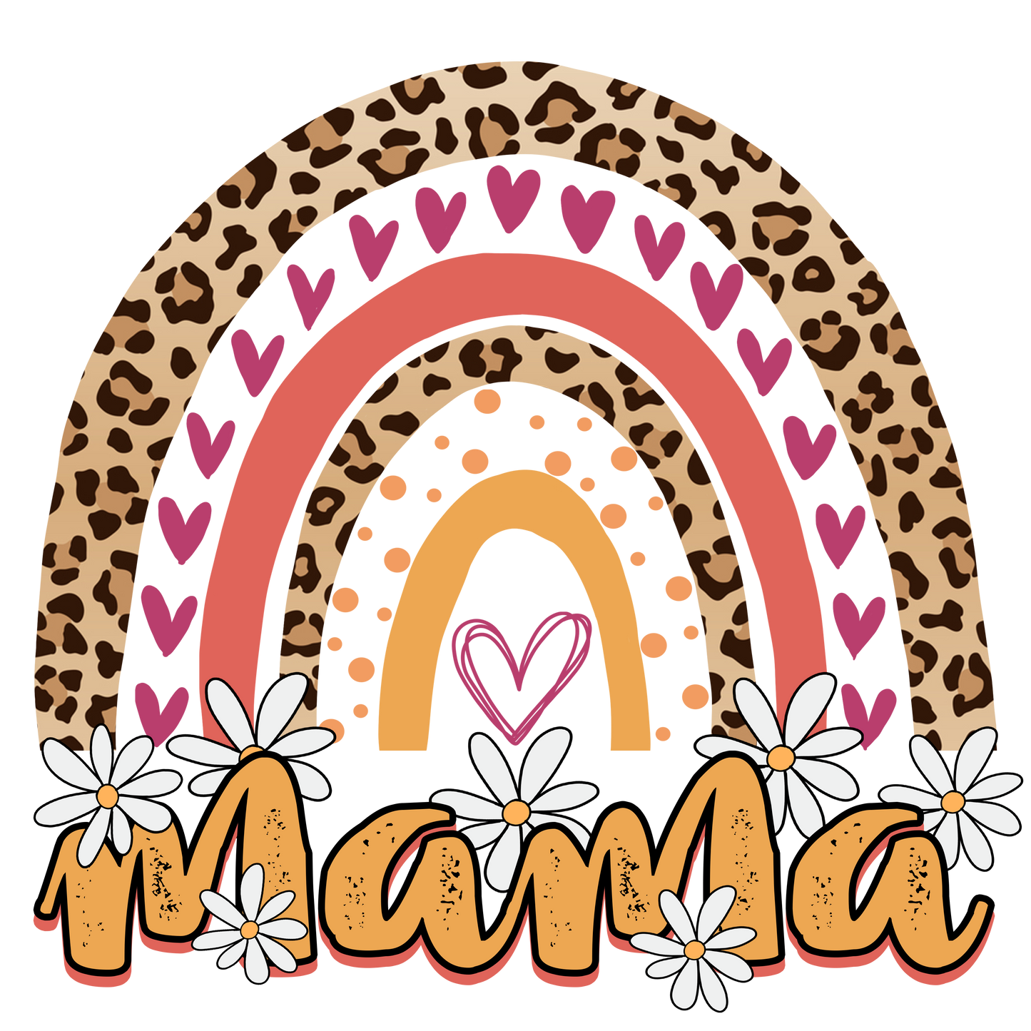 Mama Rainbow DTF Print