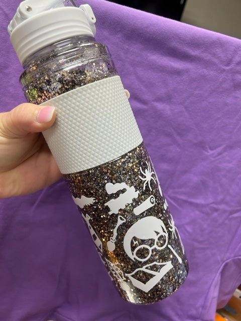 32oz Snow Globe Water Bottle-HP