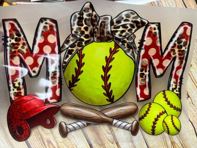 Softball Mom DTF Print