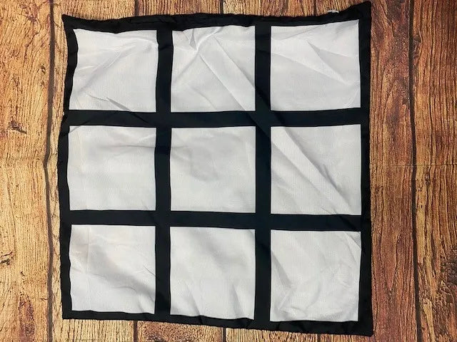 5 Pack Nine Panel Double Sided Sublimation Pillow - 18 Photo Squares