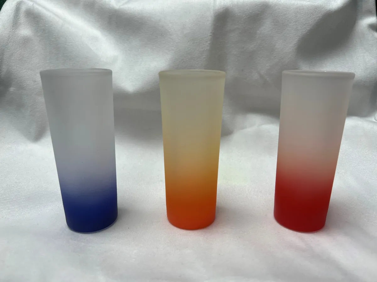 Sublimation 3oz Frosted Ombre Shot Glass
