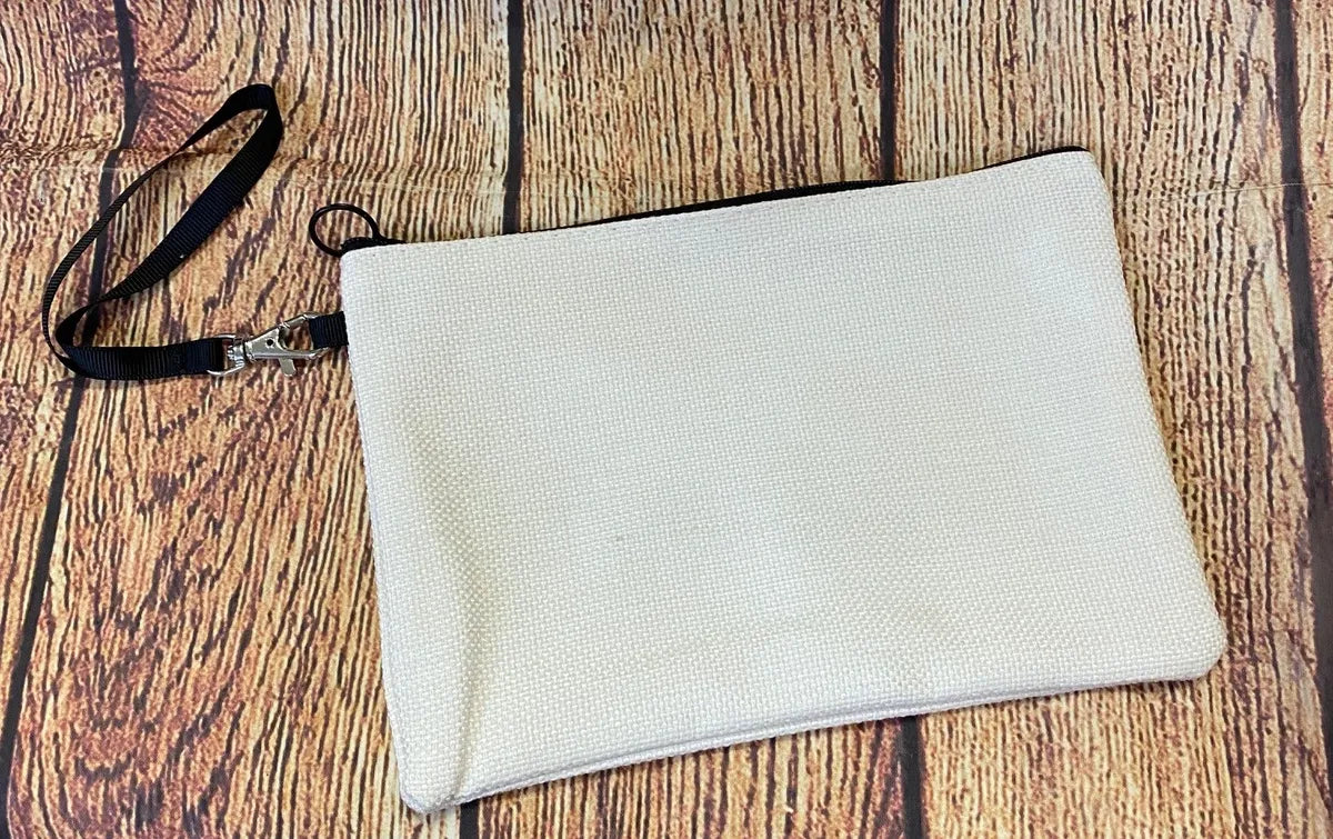 Sublimation Wristlet Purse / Makeup Bag 8.5" x 5.80"