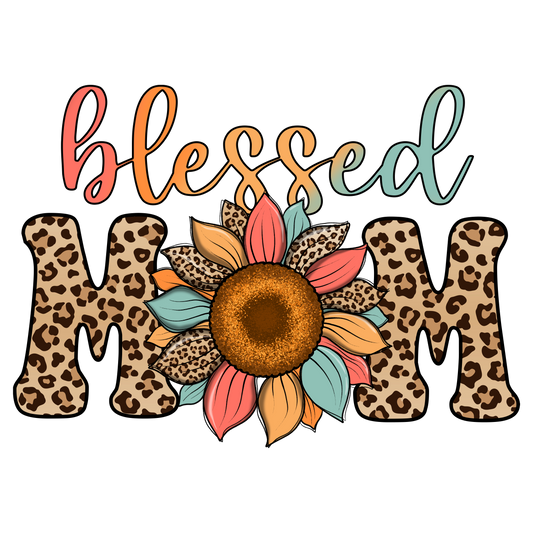 Blessed Mom DTF Print