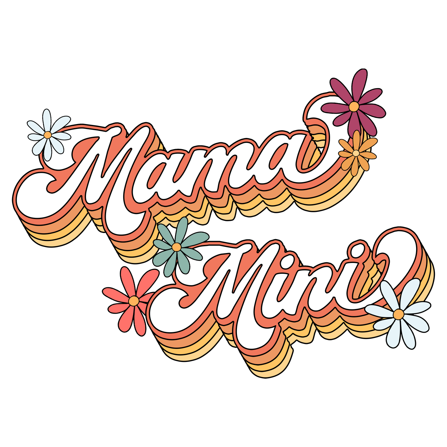 Mama & Mini DTF Print