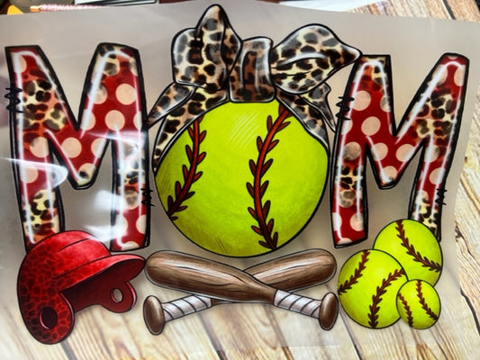 Softball Mom DTF Print