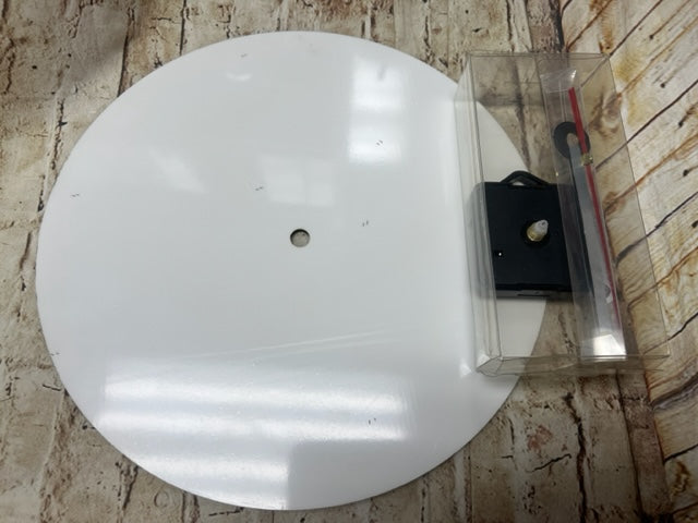 10" Clock Sublimation Blank with Hardware