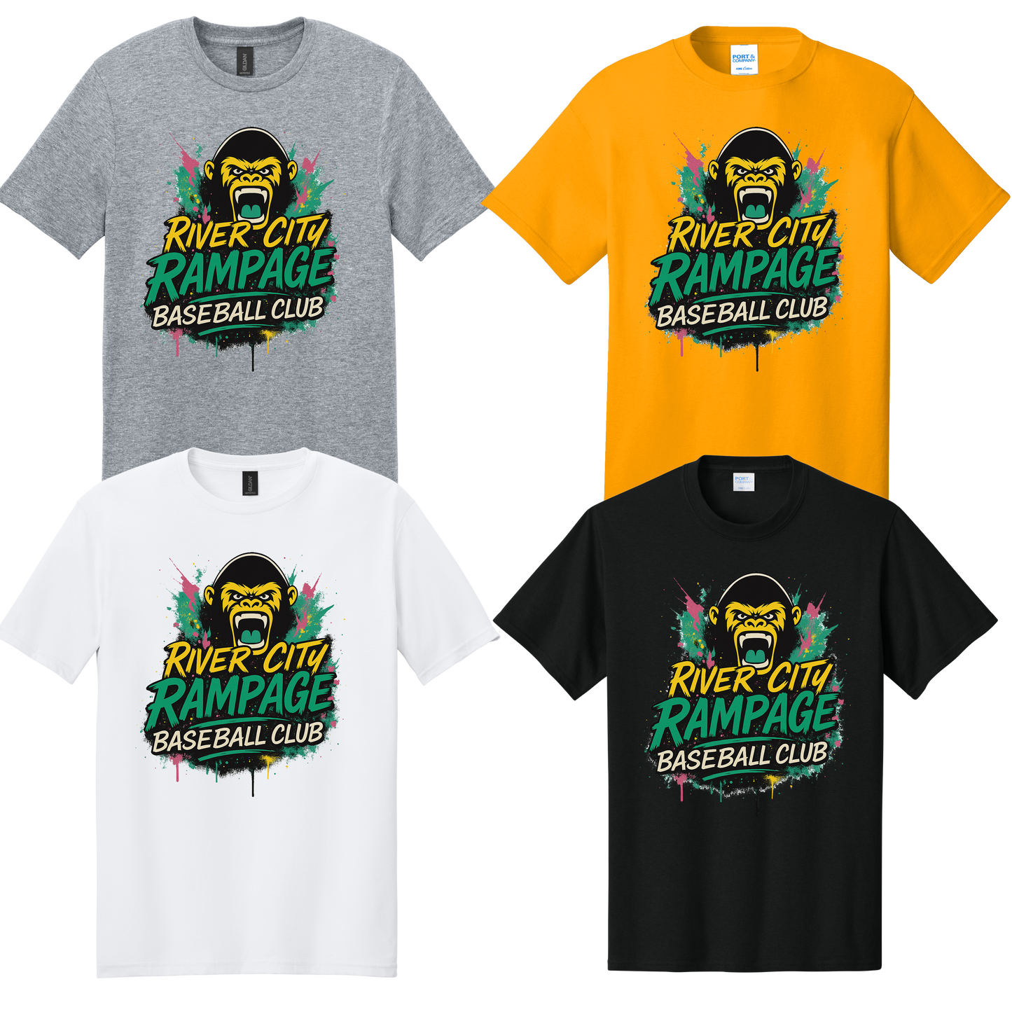 Rampage Baseball Tee #4