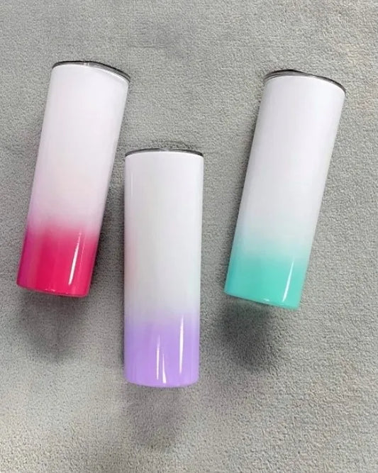 20oz Skinny Ombre Sublimation Tumblers